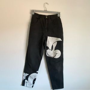 Vintage Black Mickey Mouse Jeans